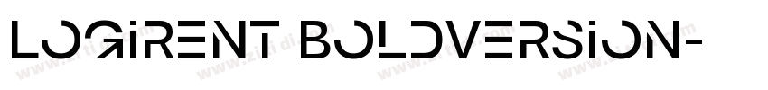 Logirent BoldVersion字体转换